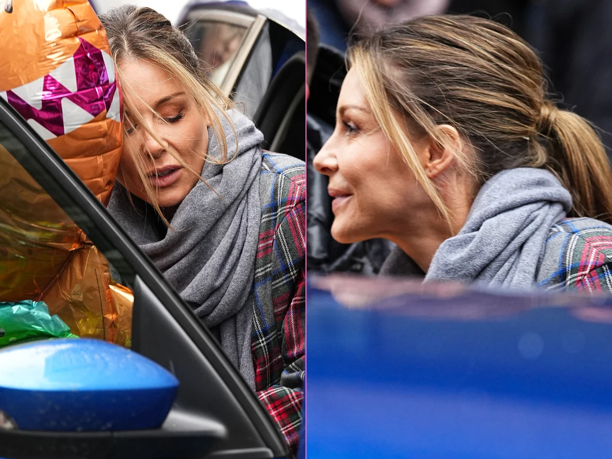 Małgorzata Rozenek przyłapana z tajemniczym szwem za uchem i balonikami Małgorzata Rozenek przyłapana z tajemniczym szwem za uchem i balonikami