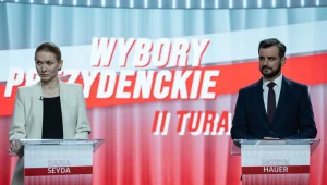 Katarzyna Dąbrowska i Antoni Pawlicki w serialu "Wotum nieufności"