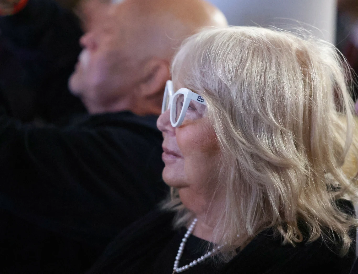 Nina Terentiew z zainteresowaniem słuchała przemówienia Ewy Błaszczyk. 