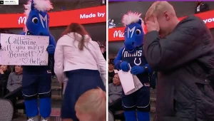 Fan Dallas Mavericks zaskoczył ukochaną pieścionkiem. Nie takiej reakcji się spodziewał