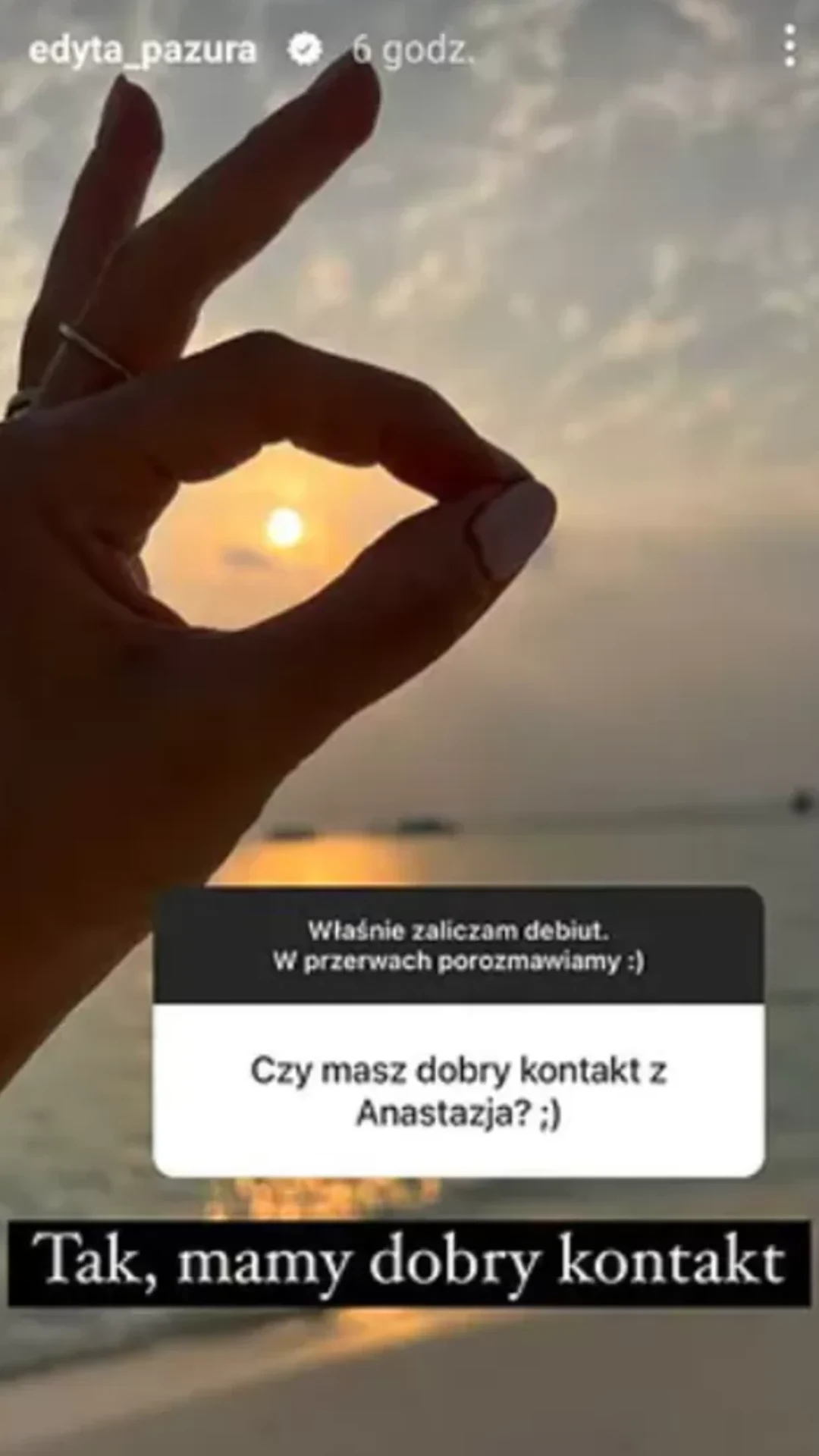 Edyta Pazura odpowiada na pytanie o kontakt z pasierbicą