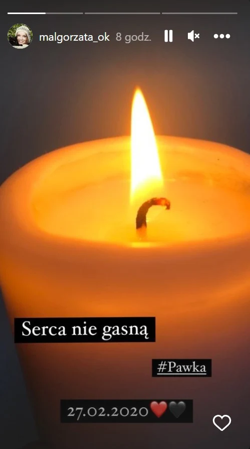 Małgorzata Ostrowska-Królikowska wspomniała zmarłego męża.