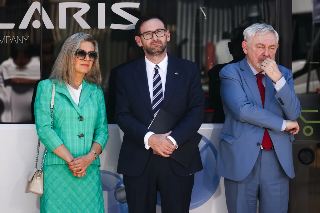 Małgorzata Wasserman, Daniel Obajtek, Jacek Majchrowski Małgorzata Wasserman, Daniel Obajtek, Jacek Majchrowski