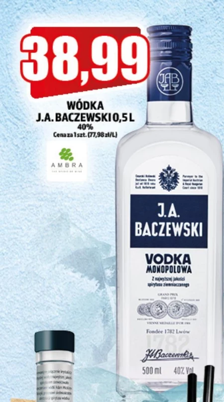 J.A. Baczewski Vodka Monopolowa Wódka 500 ml