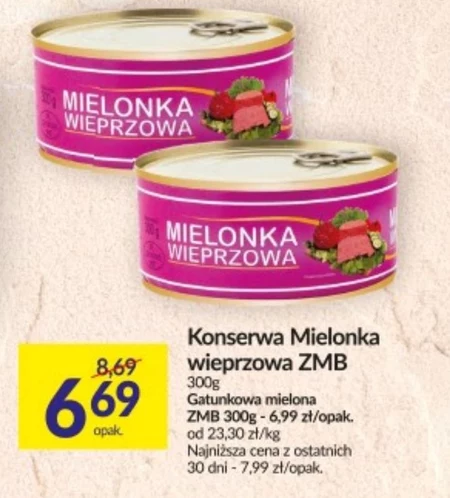 Konserwa mięsna Zmb