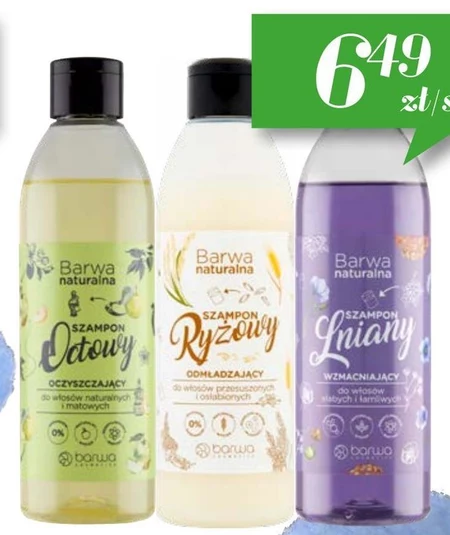 Barwa Naturalna Szampon octowy oczyszczający 300 ml