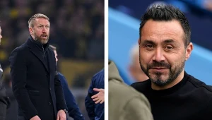 Graham Potter (L) i Roberto de Zerbi (P)