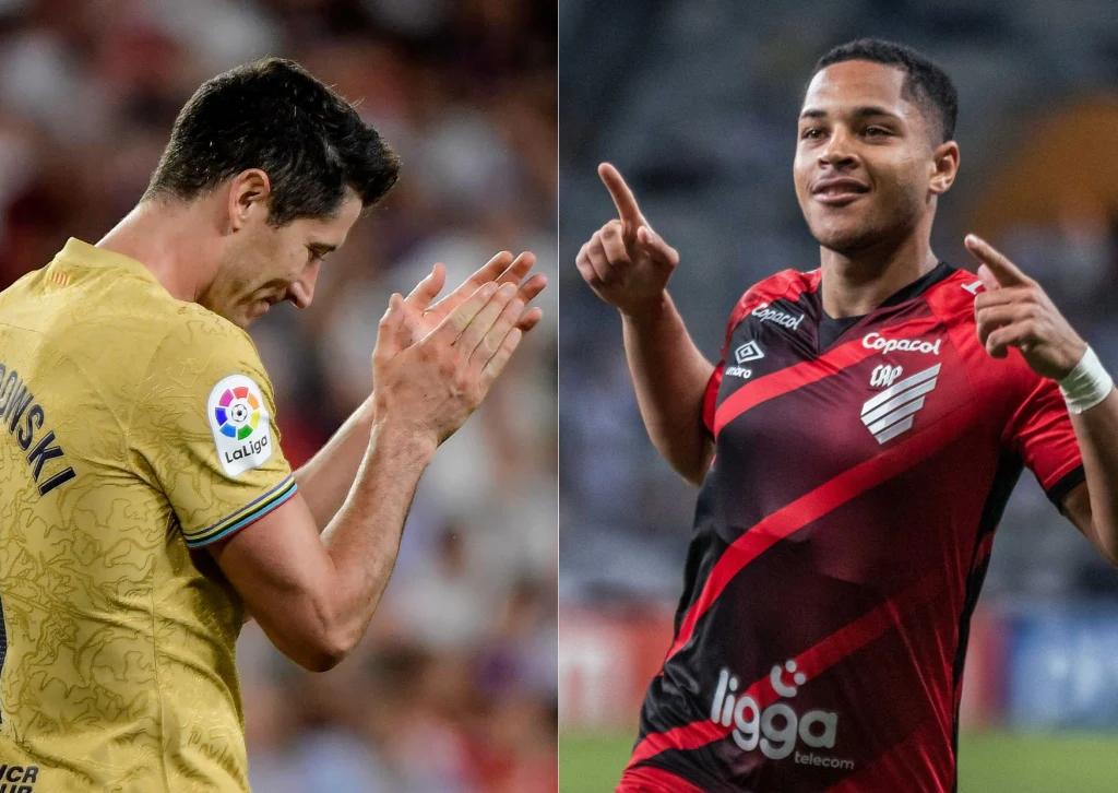 Robert Lewandowski i Vitor Roque