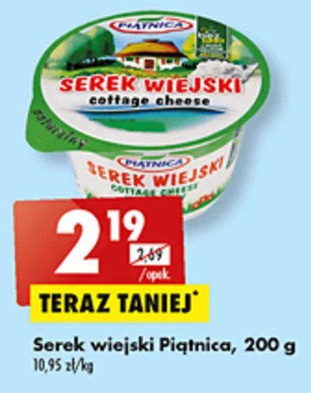 Piątnica Serek wiejski naturalny 200 g