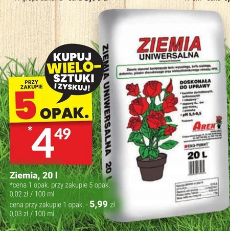 Ziemia uniwersalna do kwiatów