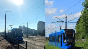 Torowisko przed remontem i obecnie 