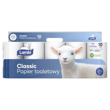 Lambi Classic Papier toaletowy 10 rolek - 2