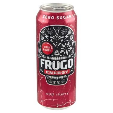 Frugo Energy Wild Cherry Gazowany napój energetyzujący 500 ml - 0