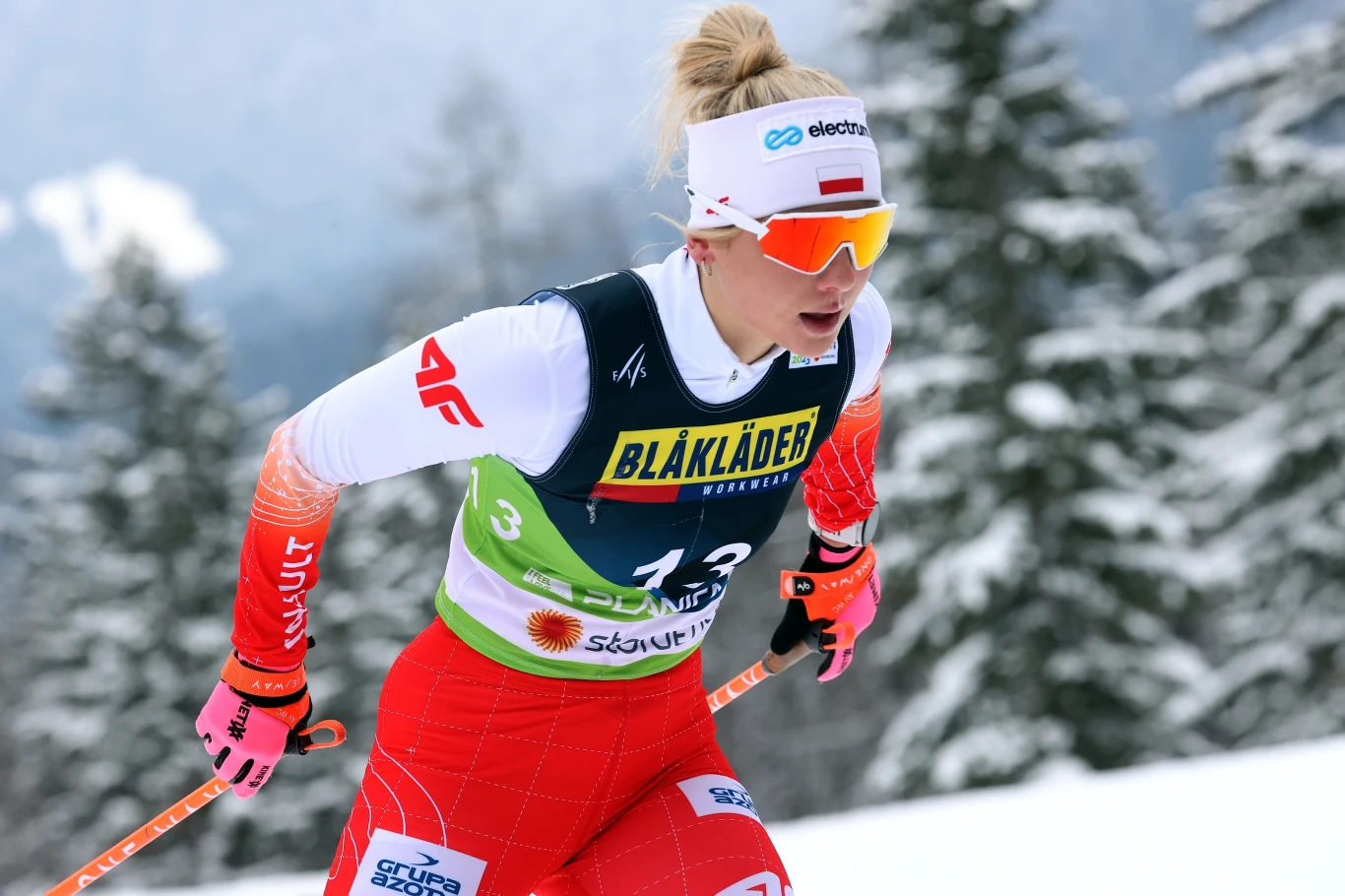 Izabela Marcisz podczas MŚ w Planicy