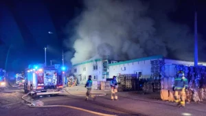 W środę wieczorem w wypełnionej m.in. makulaturą dużej hali magazynowej w Sosnowcu wybuchł pożar