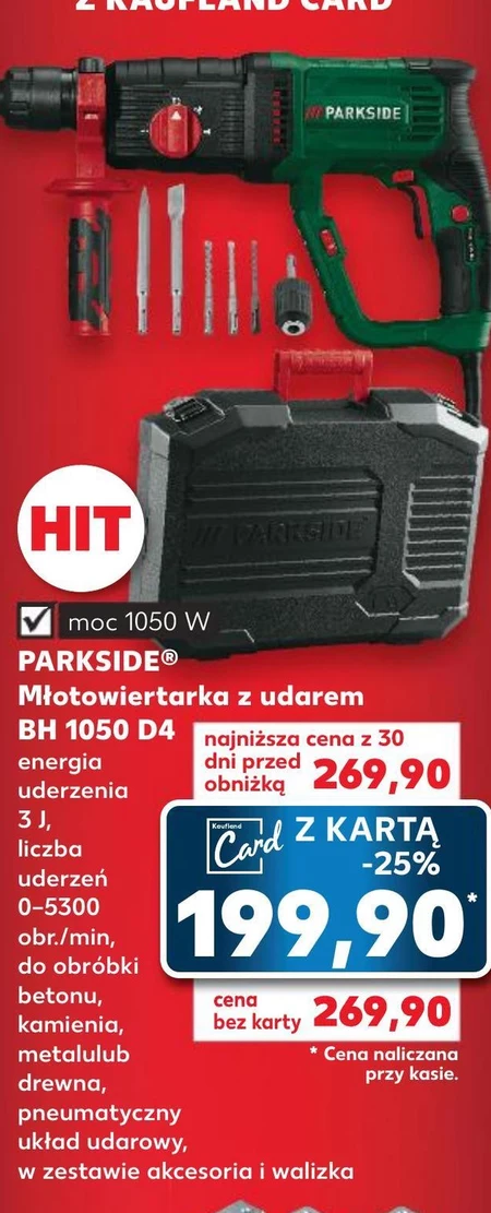 Młotowiertarka Parkside