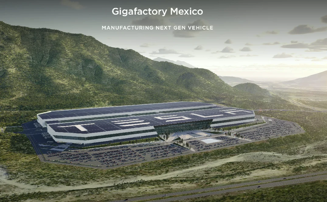 Nowa gigafabryka Tesli w Meksyku / Tesla @YouTube Nowa gigafabryka Tesli w Meksyku / Tesla @YouTube