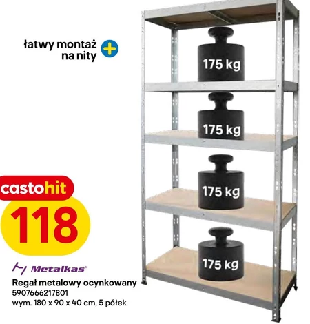 Regał magazynowy Metalkas