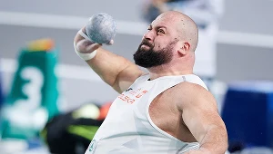 Michał Haratyk i jego pierwsza próba w kwalifikacjach pchnięcia kulą