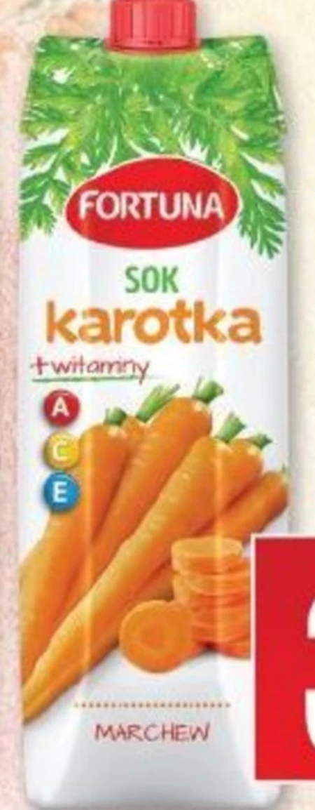 Fortuna Karotka Sok marchew + witaminy A C E 1 l