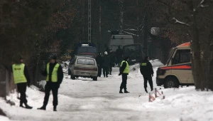 Warszawa - Magdalenka miejsce akcji policji 