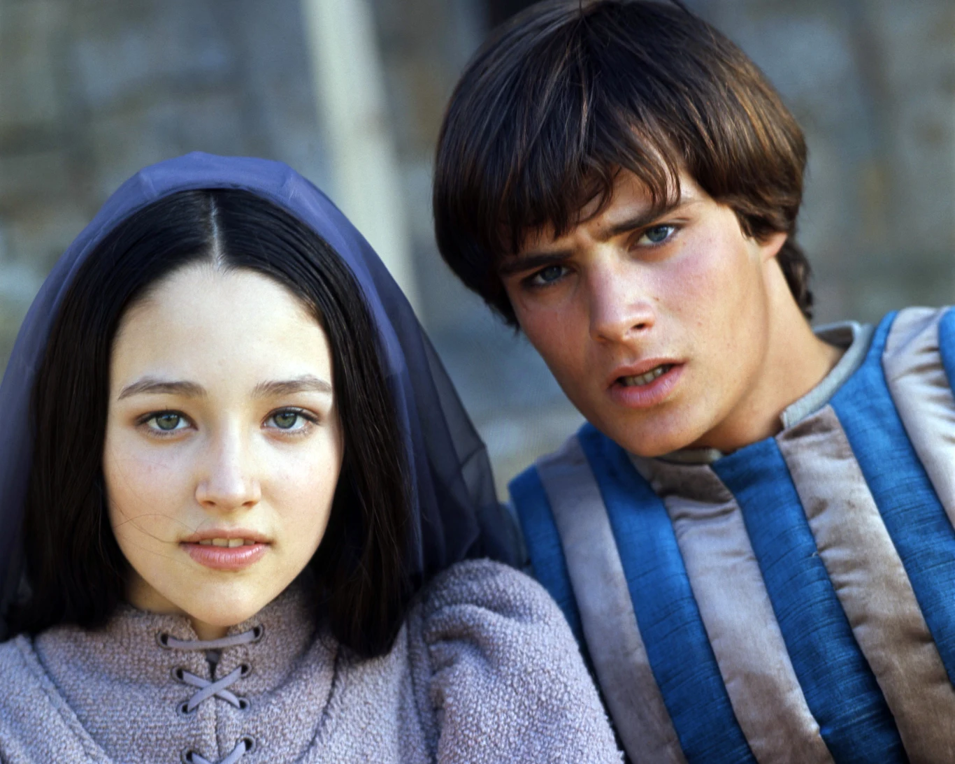Olivia Hussey i Leonard Whiting w filmie "Romeo i Julia" (1968)