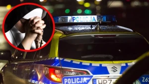 Pijana babcia ubrana w habit nocą jechała do wnuka