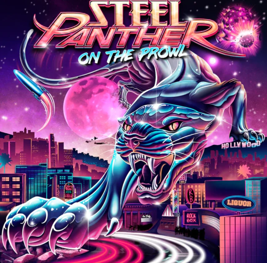 Okładka płyty "On the Prowl" Steel Panther Okładka płyty "On the Prowl" Steel Panther