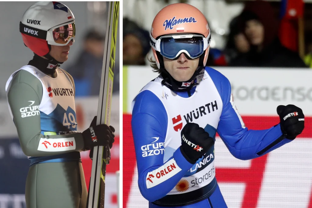 Skoki narciarskie: MŚ w Planicy. Na zdjęciu Kamil Stoch i Dawid Kubacki Skoki narciarskie: MŚ w Planicy. Na zdjęciu Kamil Stoch i Dawid Kubacki