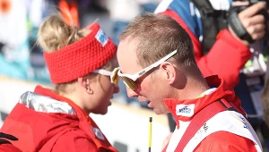 Izabela Marcisz i trener Lukas Bauer