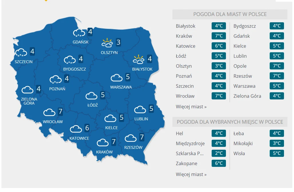 Prognoza pogody na 7.03.2023. Tam gdzie pozwoli pogoda, Księżyc w pełni będziemy mogli obserwować od 17:17.