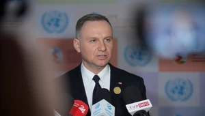 Andrzej Duda na konferencji w Katarze 