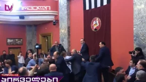 Awantura w gruzińskim parlamencie 