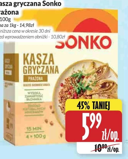Sonko Kasza gryczana prażona 400 g (4 x 100 g)
