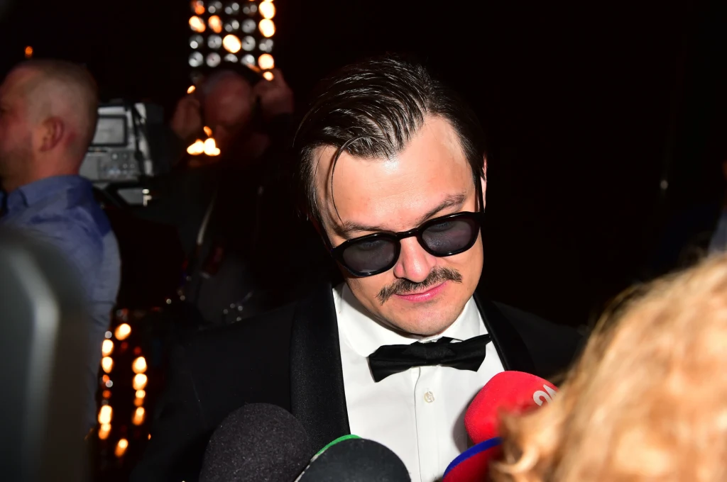 Dawid Ogrodnik na rozdaniu Orłów 2023