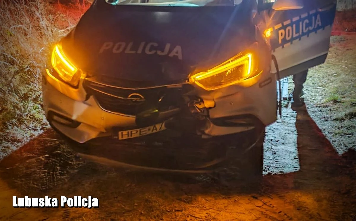 Gdy patrol dzielnicowych odciął kierowcy drogę ucieczki, ten uderzył w radiowóz.