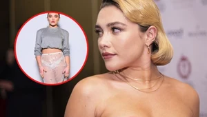 Florence Pugh świeci majtkami na pokazie mody. Pokazała za dużo?