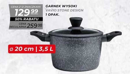 Garnek z pokrywką Vavio