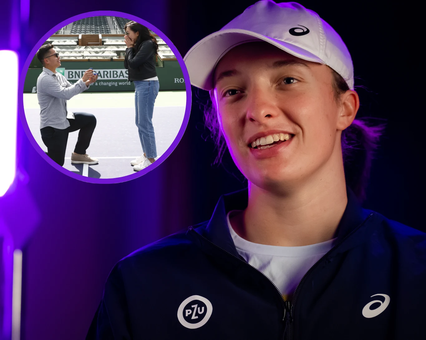 Tak Iga Światek zareagowała na oświadczyny na korcie! Ogromne zaskocznie! Tak Iga Światek zareagowała na oświadczyny na korcie! Ogromne zaskocznie!