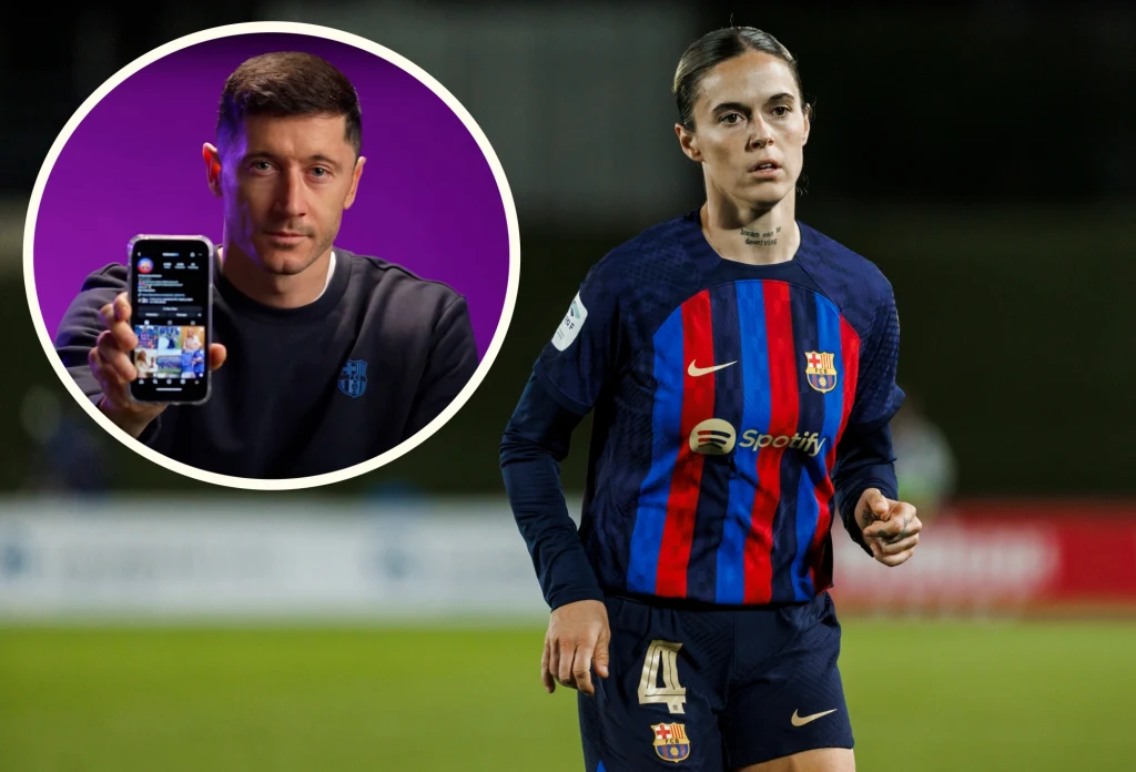 Robert Lewandowski wsparł gwiazdę FC Barcelona Femeni, Marię Leon, w przygotowaniu specjalnego przekazu z okazji Dnia Kobiet