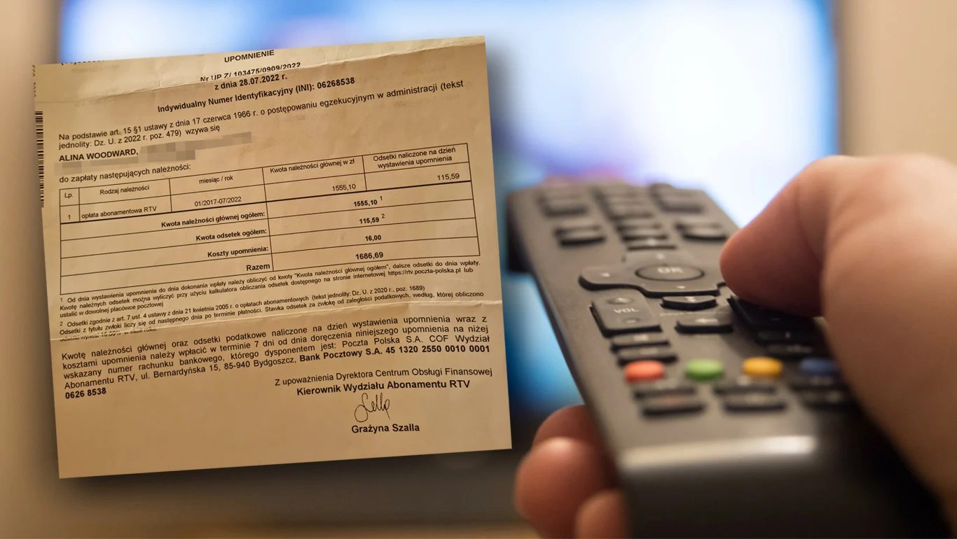 Abonament RTV. Pani Alina dostała wezwanie do zapłaty. Nie mieszka w Polsce Abonament RTV. Pani Alina dostała wezwanie do zapłaty. Nie mieszka w Polsce