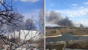 Ukraina: Pożar w Enerhodarze (obwód zaporoski)