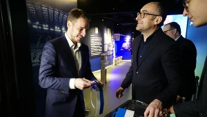 Prezesi Lecha Poznań Piotr Rutkowski i Karol Klimczak