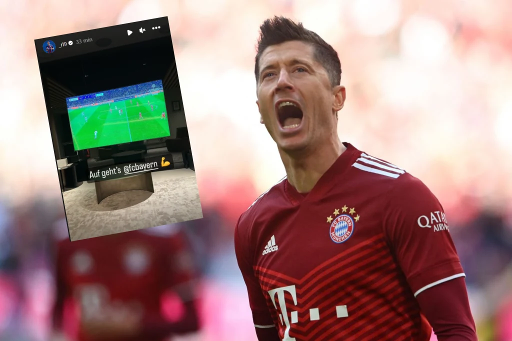 Robert Lewandowski wsparł Bayern Monachium w meczu Ligi Mistrzów z PSG