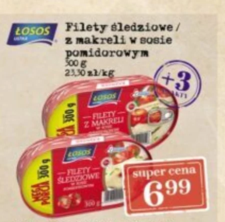 Filety śledziowe Łosoś