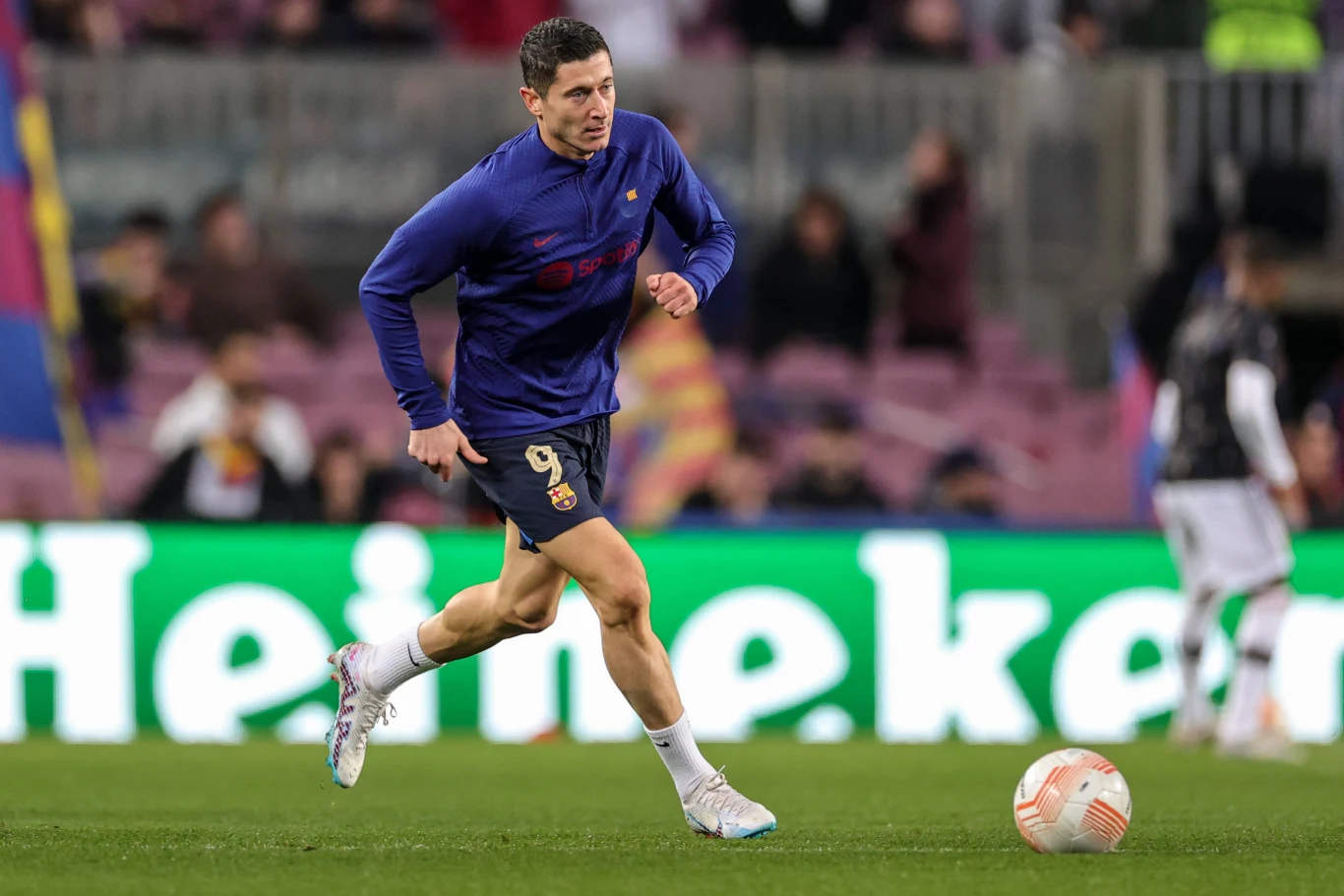 Robert Lewandowski w barwach FC Barcelona Robert Lewandowski w barwach FC Barcelona