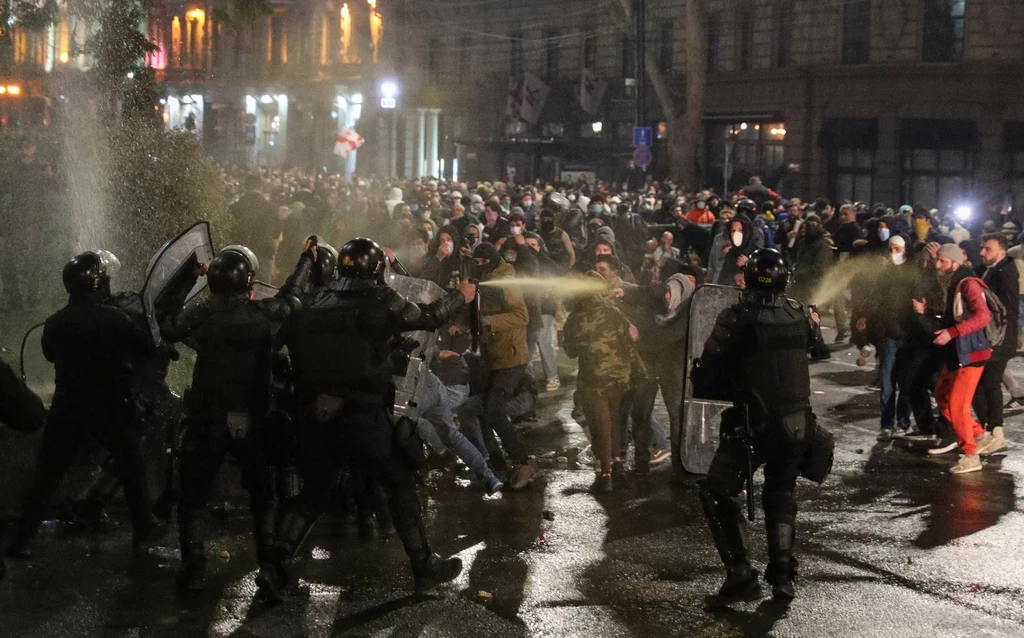 Protesty w Tbilisi Protesty w Tbilisi