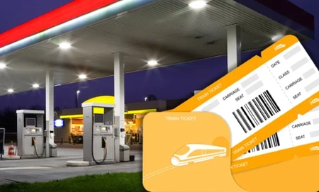 Bilet na pociąg kupisz w kiosku albo na stacji benzynowej