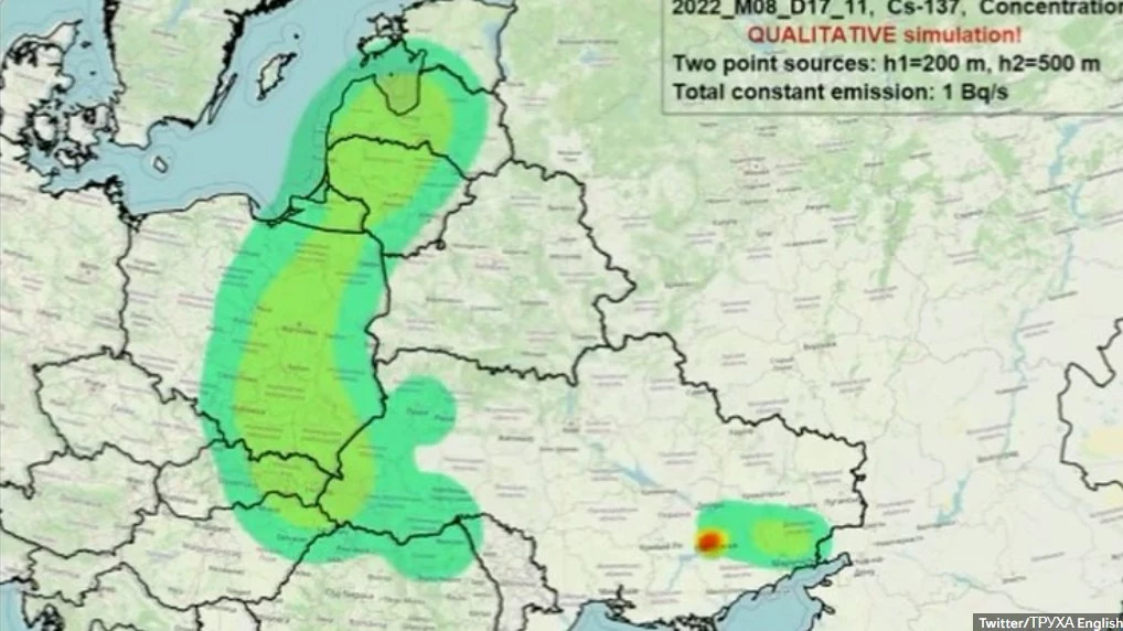 Elektrownia w Zaporożu - mapa