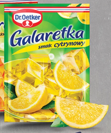 Dr. Oetker Galaretka bez glutenu o smaku cytrynowym 77 g
